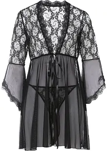 Kimono en string (2-dlg. set), bonprix