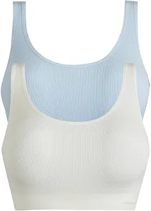 Geribde Feel Comfort naadloze bralette (set van 2), bonprix