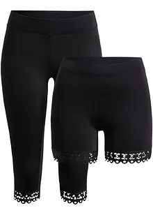 Zwemlegging en biker zwemshort met gerecycled polyamide (2-dlg. set), bpc selection