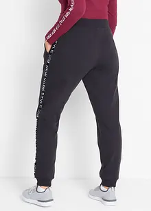 Sweatpants met tapes en statement print, bonprix