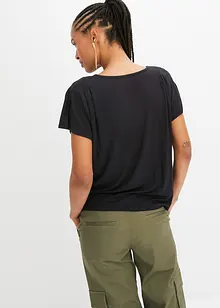 T-shirt met plooitjes, bonprix