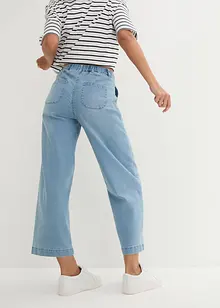 Wide leg jeans met high waist en comfortband, bonprix