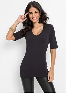 Nauwsluitend shirt, extra lang, bonprix