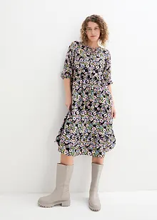 Midi jurk van viscose, bonprix
