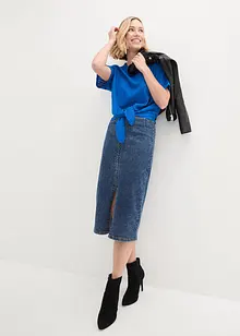 Vleermuisshirt met broderie anglaise, bonprix