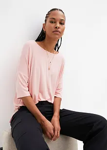 Boxy shirt met boothals, halflange mouw, bonprix