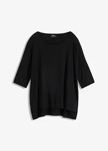 Boxy shirt met boothals, halflange mouw, bonprix