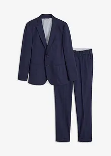Pak met linnen, slim fit (2-dlg.), bonprix
