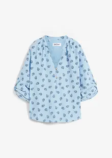 Oversized blouse van luchtige mousseline, bonprix