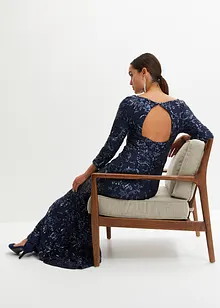 Paillettenjurk met lage rug, bonprix