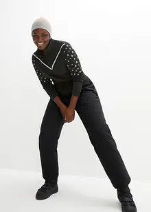 Thermoskibroek met fleece voering en comfortband, waterdicht, straight, bonprix