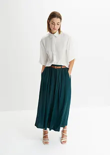 Maxi rok met riem (2-dlg. set), bonprix