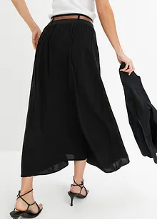 Maxi rok met riem (2-dlg. set), bonprix