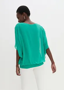 Chiffon blouse met ondershirt, bonprix