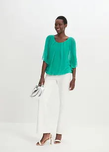 Chiffon blouse met ondershirt, bonprix