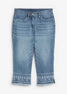 Capri jeans met borduursel, bonprix