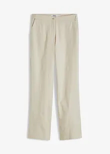 High waist linnen broek van een linnen-viscosemix, bonprix