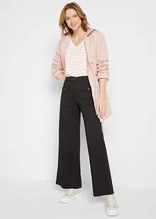 Wide leg jeans met high waist en comfortband, bonprix