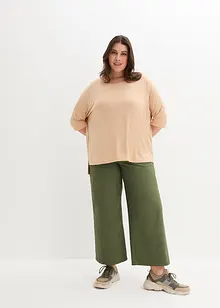 Boxy shirt met boothals, halflange mouw, bonprix