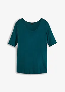 Shirt met ronde hals van zachte viscose, bonprix
