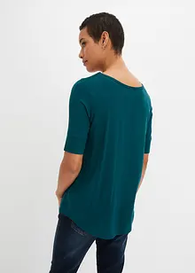 Shirt met ronde hals van zachte viscose, bonprix