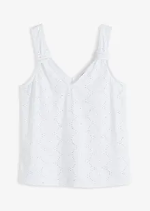 Top met broderie anglaise, bonprix