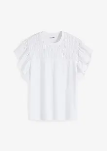 Shirt met broderie anglaise, bonprix