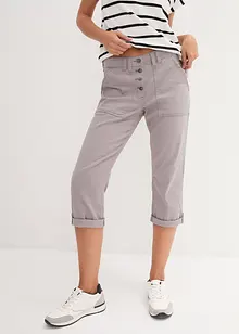 3/4 stretch broek met crashed effect, bonprix