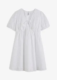 Jurk met broderie anglaise, bonprix