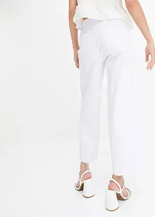 Wide leg jeans met high waist, cropped, bonprix