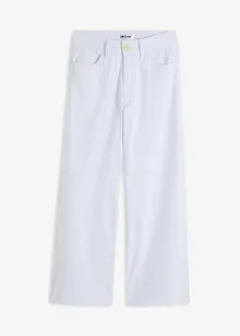 Wide leg jeans met high waist, cropped, bonprix