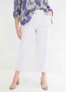 Wide leg jeans met high waist, cropped, bonprix