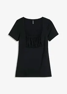 T-shirt met plooitjes, RAINBOW