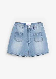 Stretch jeans short met high waist, John Baner JEANSWEAR