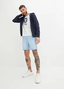 Lange instap jeans short, regular fit, John Baner JEANSWEAR