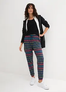 Jersey broek met print, bonprix