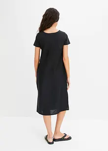 Jurk in een linnenmix, bonprix