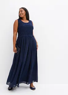 Maxi jurk met kant, bonprix