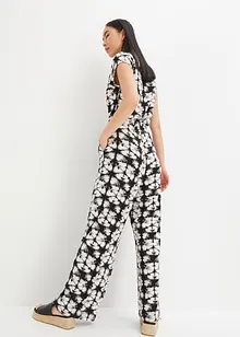 Jersey jumpsuit met korte mouwen, bonprix