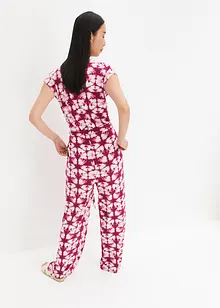 Jersey jumpsuit met korte mouwen, bonprix