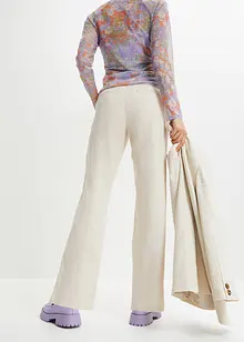 High waist broek van een linnen-viscosemix, bonprix