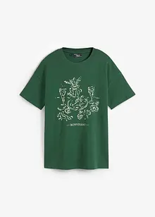 T-shirt met print van biologisch katoen, bonprix