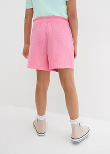 Meisjes mousseline short van katoen, bonprix