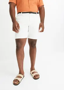 Chino bermuda met riem, regular fit, bpc bonprix collection