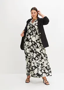 Gedessineerde maxi jurk van vloeiende viscose, bonprix