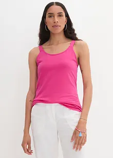 Katoenen longtop met verstelbare schouderbandjes (set van 2), bonprix