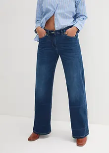 Wide leg jeans mid waist, comfort tailleband, bonprix