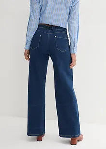 Wide leg jeans mid waist, comfort tailleband, bonprix