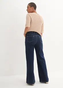 Wide leg jeans mid waist, comfort tailleband, bonprix