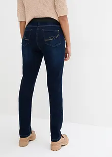 Stretch boyfriend jeans mid waist, met comfortabele band, bonprix